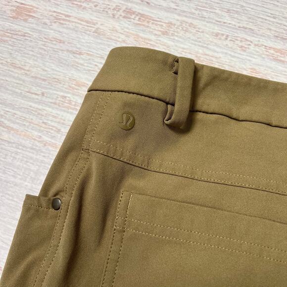Lululemon ABC Pant Classic Fit Warpstreme MENS 32 x 32 Artifact Brown Chino - Picture 13 of 13